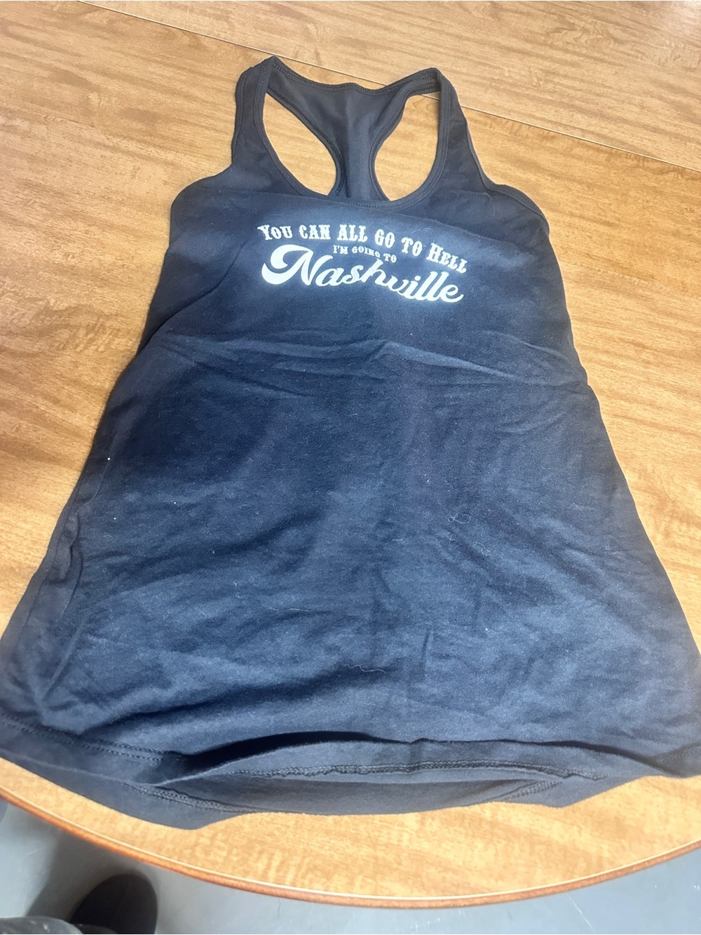 Black Racerback Tank Top